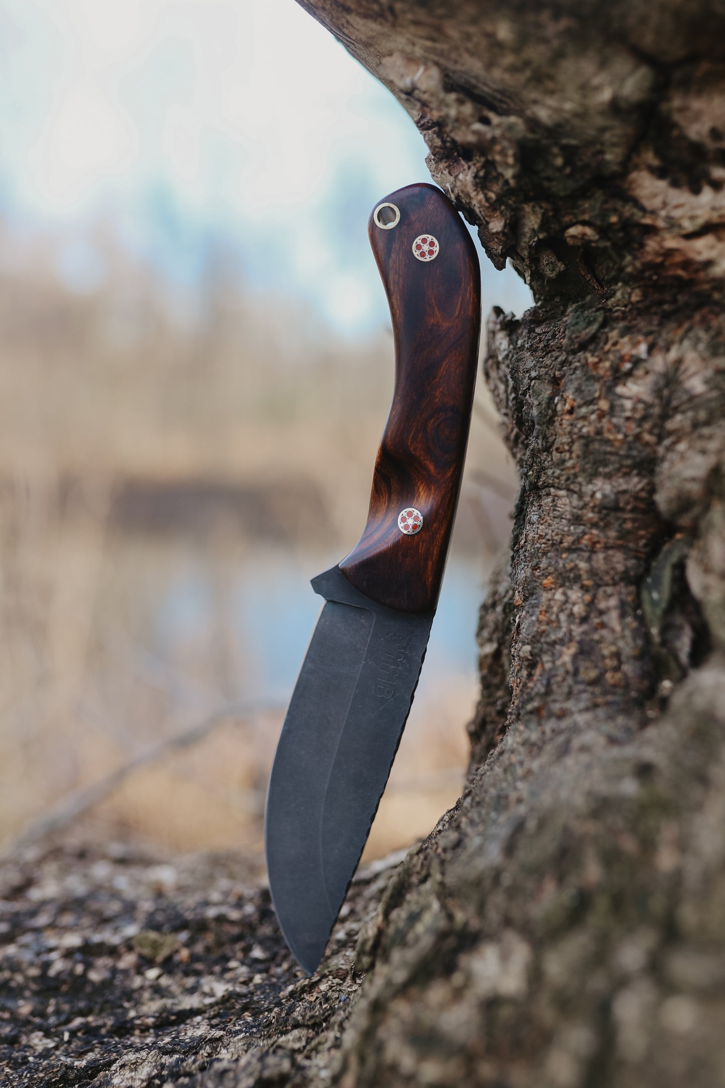 Series 1 CUSTOM Jr, Full Dessert Ironwood, Mosaic Pins, Contoured grip.