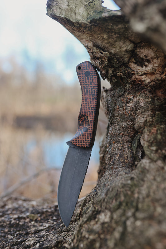 Series 1 CUSTOM Jr - Badlands Burlap, G10 Pins, Contoured grip.