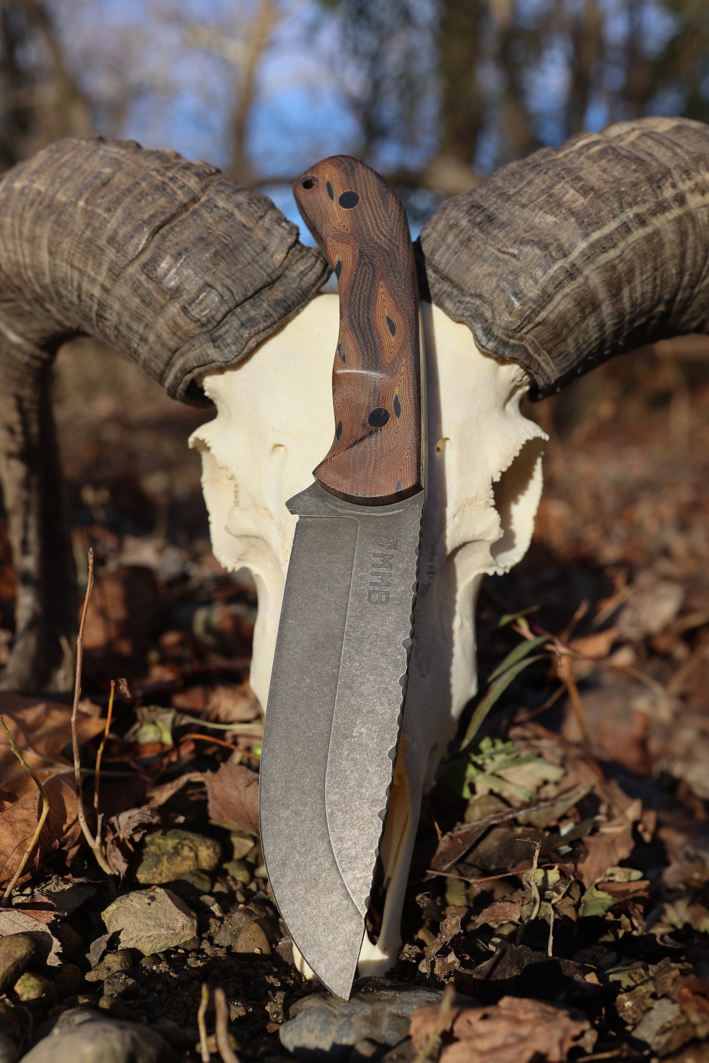 Series 1 CUSTOM FULL - Pheasant Micarta By G-Carta, Black G-10 Pins, Contoured grip